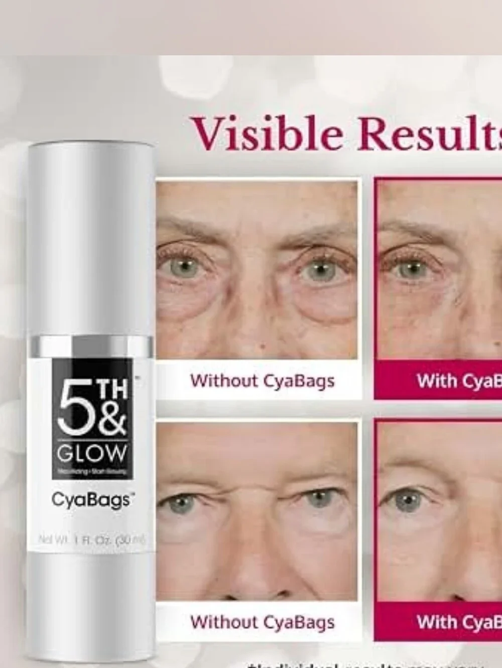 5th & Glow CyaBags Serum Eye Care Serum 1 Oz. Bottle